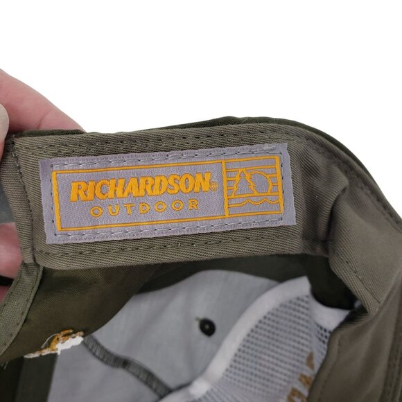 Carhartt Cabin Hat Richardson Green Yellow Bienvenido a casa Snapback Adjustable - Picture 9 of 10